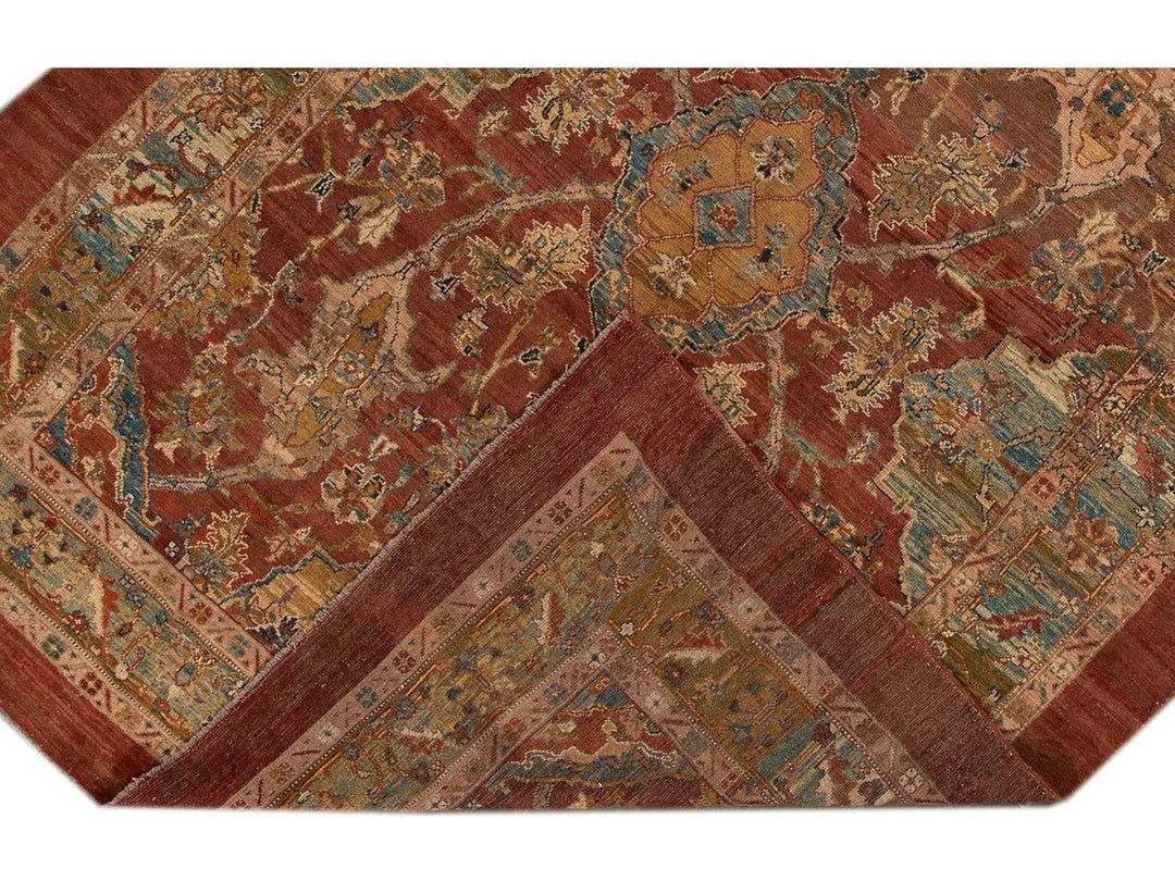 Vintage Bakshaish Tribal Wool Rug 9 X 11