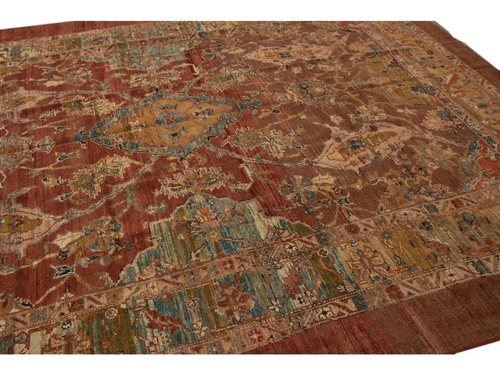 Vintage Bakshaish Tribal Wool Rug 9 X 11