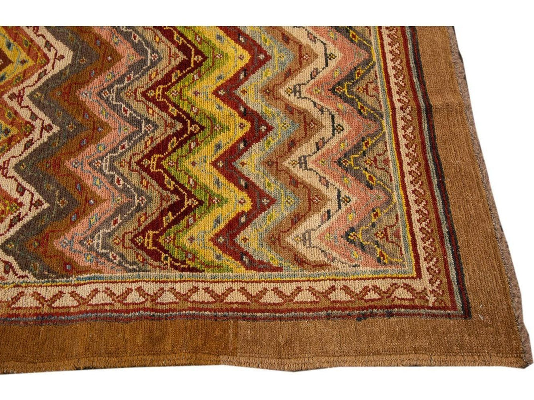 Vintage Persian Tribal Wool Rug 7 X 9