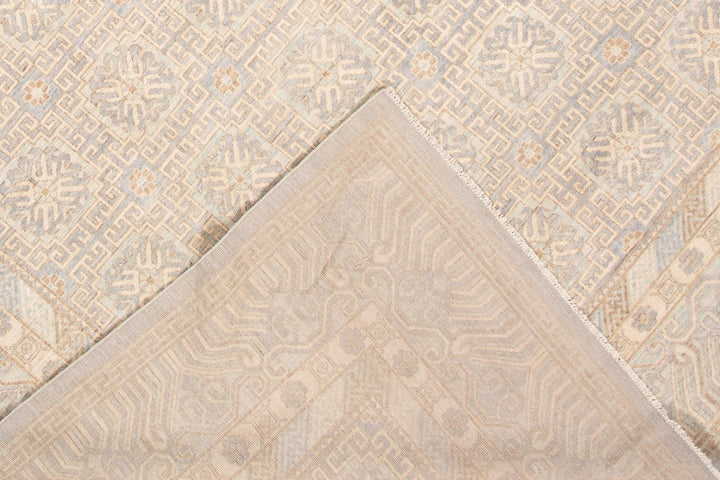 Modern Khotan-Style Oversize Wool Rug 12 X 15