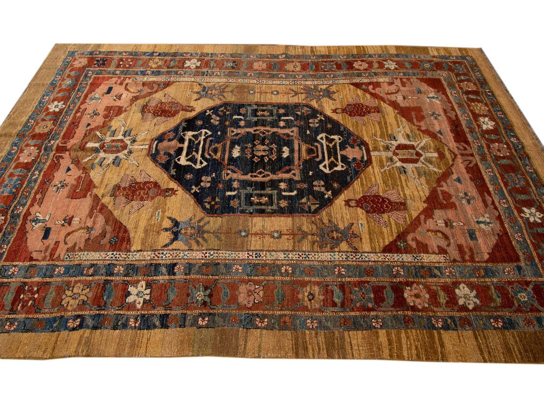 Vintage Bakshaish Tribal Wool Rug 7 X 11