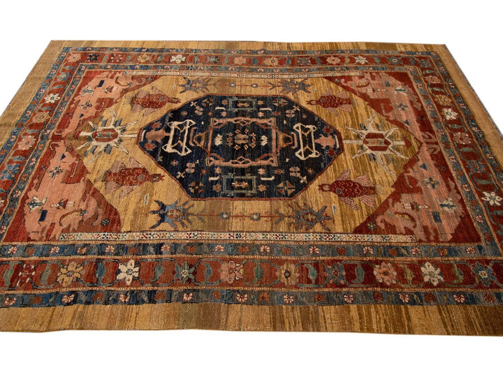 Vintage Bakshaish Tribal Wool Rug 7 X 11