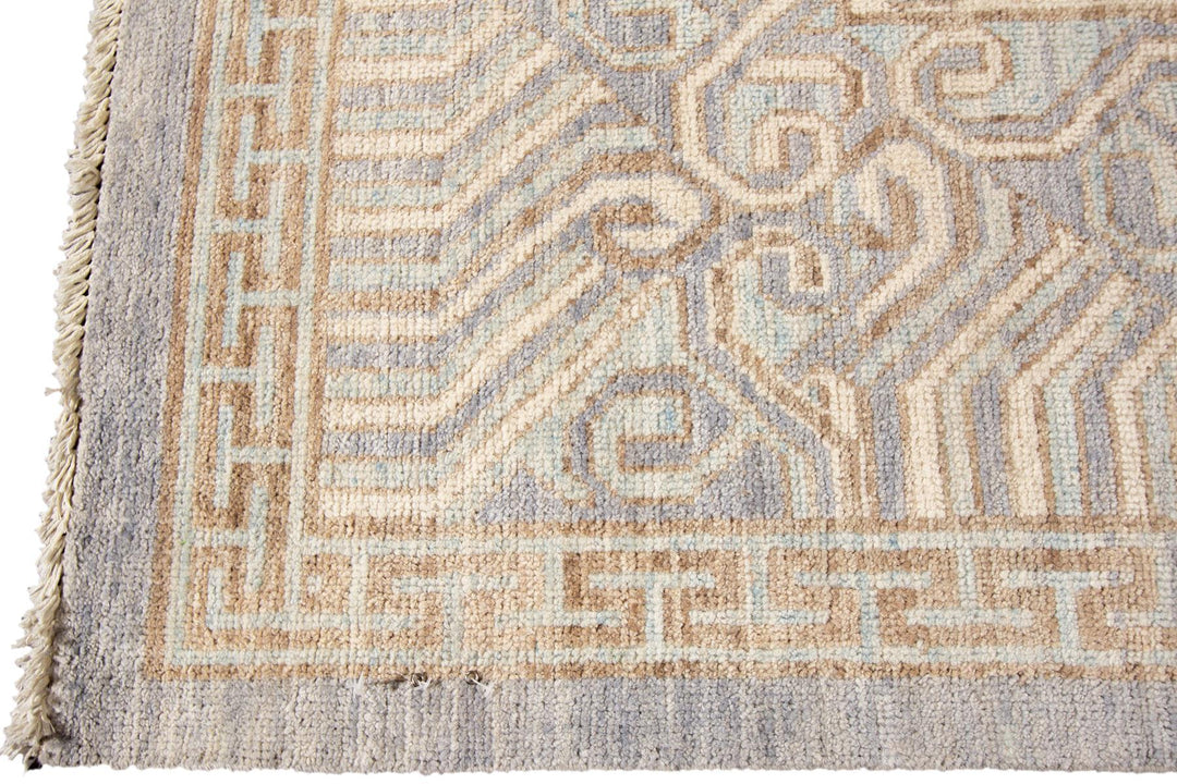 Modern Khotan-Style Oversize Wool Rug 12 X 15