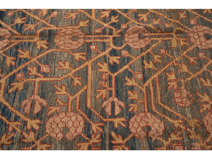 Vintage Khotan Style Tribal Wool Rug 7 X 10
