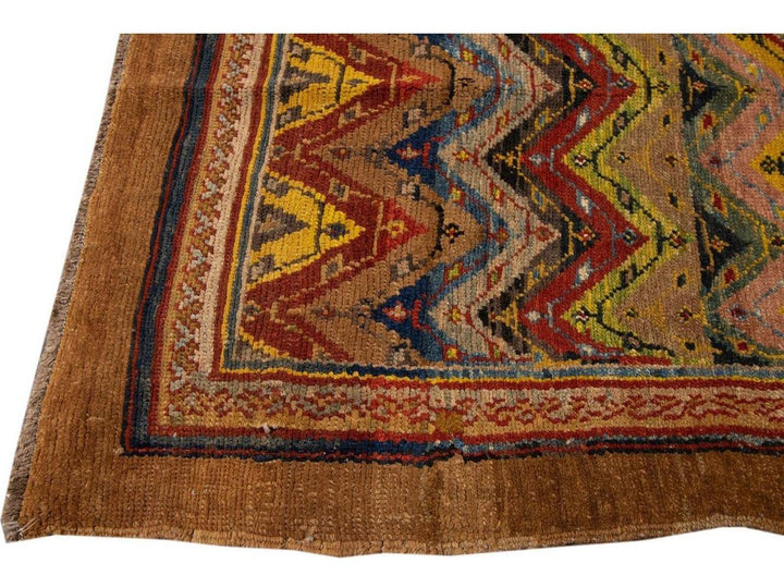 Vintage Persian Tribal Wool Rug 7 X 9