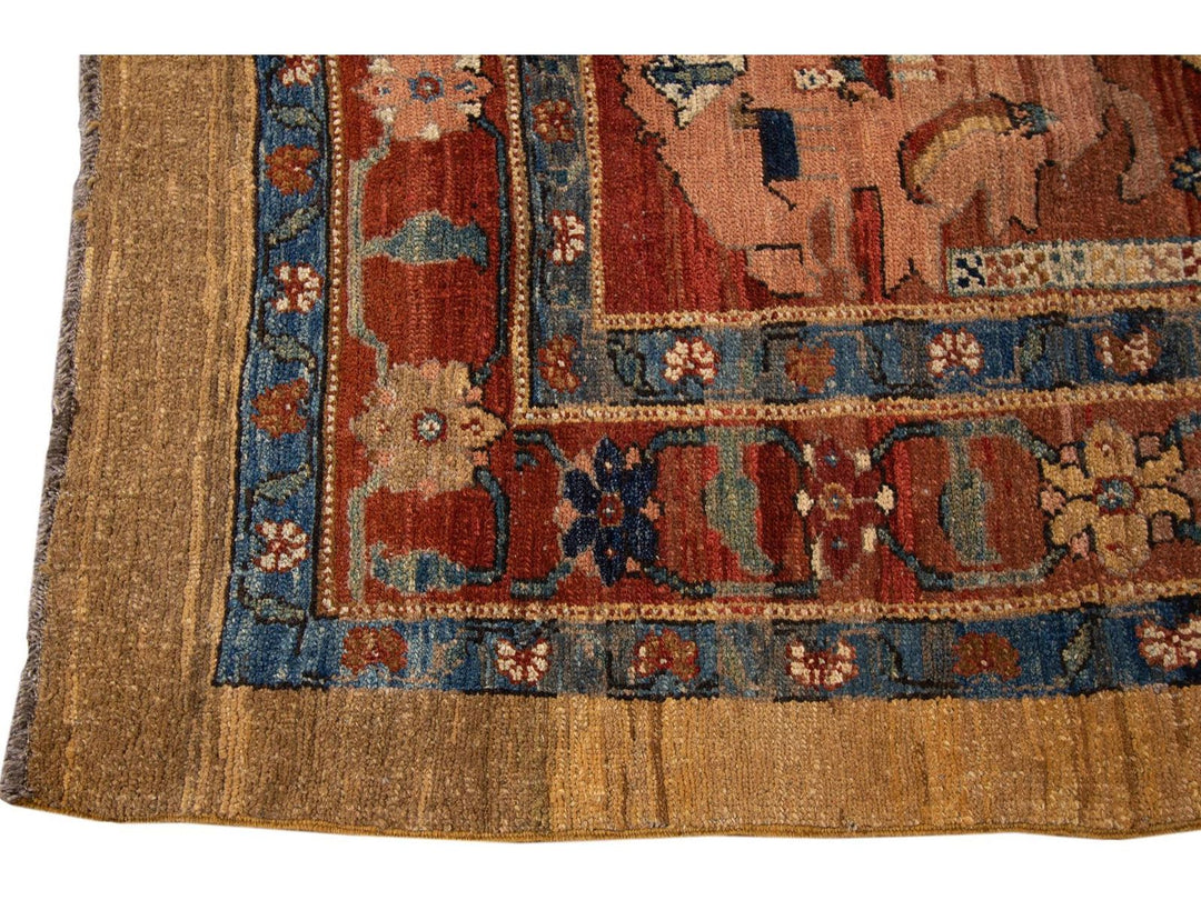 Vintage Bakshaish Tribal Wool Rug 7 X 11