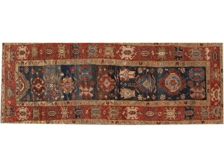 Vintage  Bakshaish Wool Runner 4 x 10