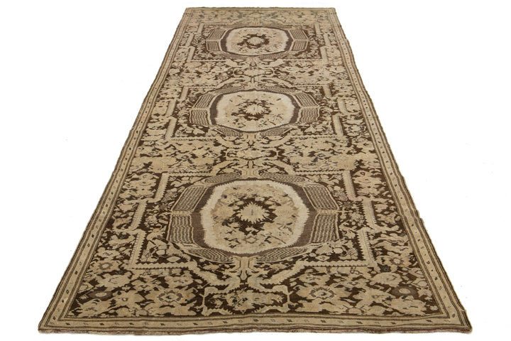 Antique Karabagh Wool Runner 7 X 20