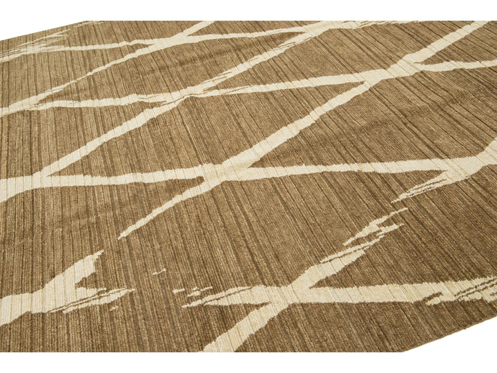 Modern Wool Rug 9 X 12