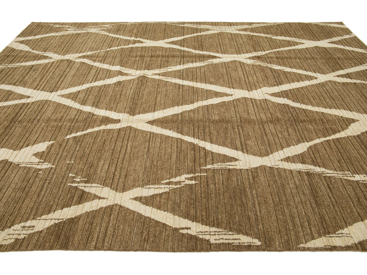 Modern Wool Rug 9 X 12