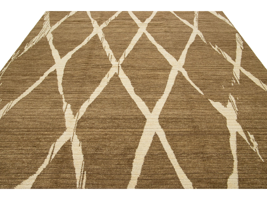 Modern Wool Rug 9 X 12