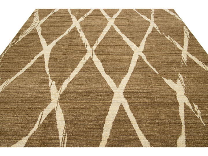 Modern Wool Rug 9 X 12