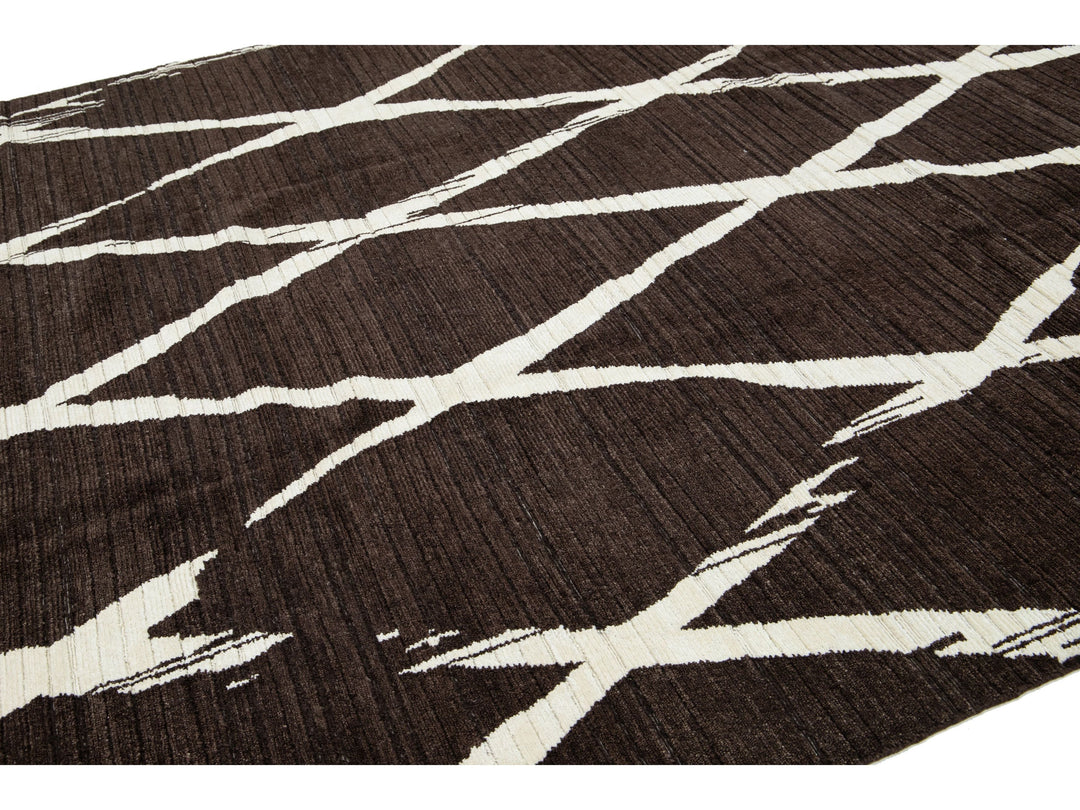 Modern Wool Rug 9 X 12