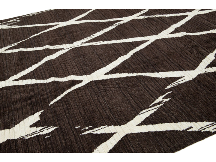 Modern Wool Rug 9 X 12