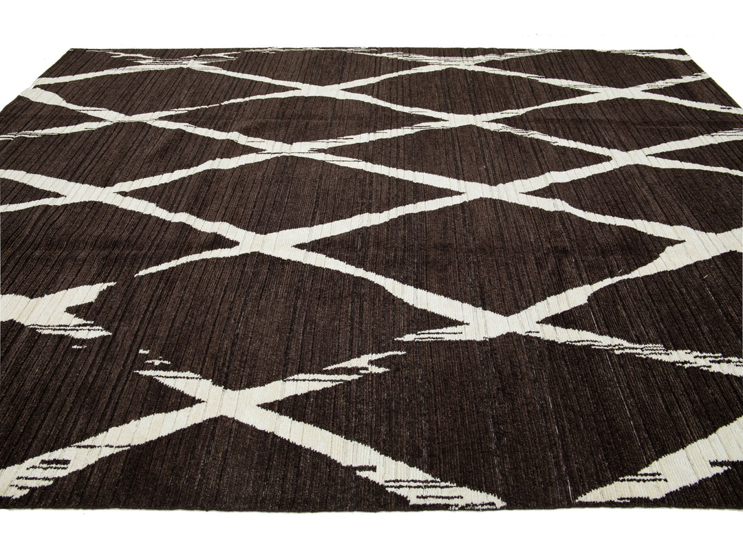 Modern Wool Rug 9 X 12