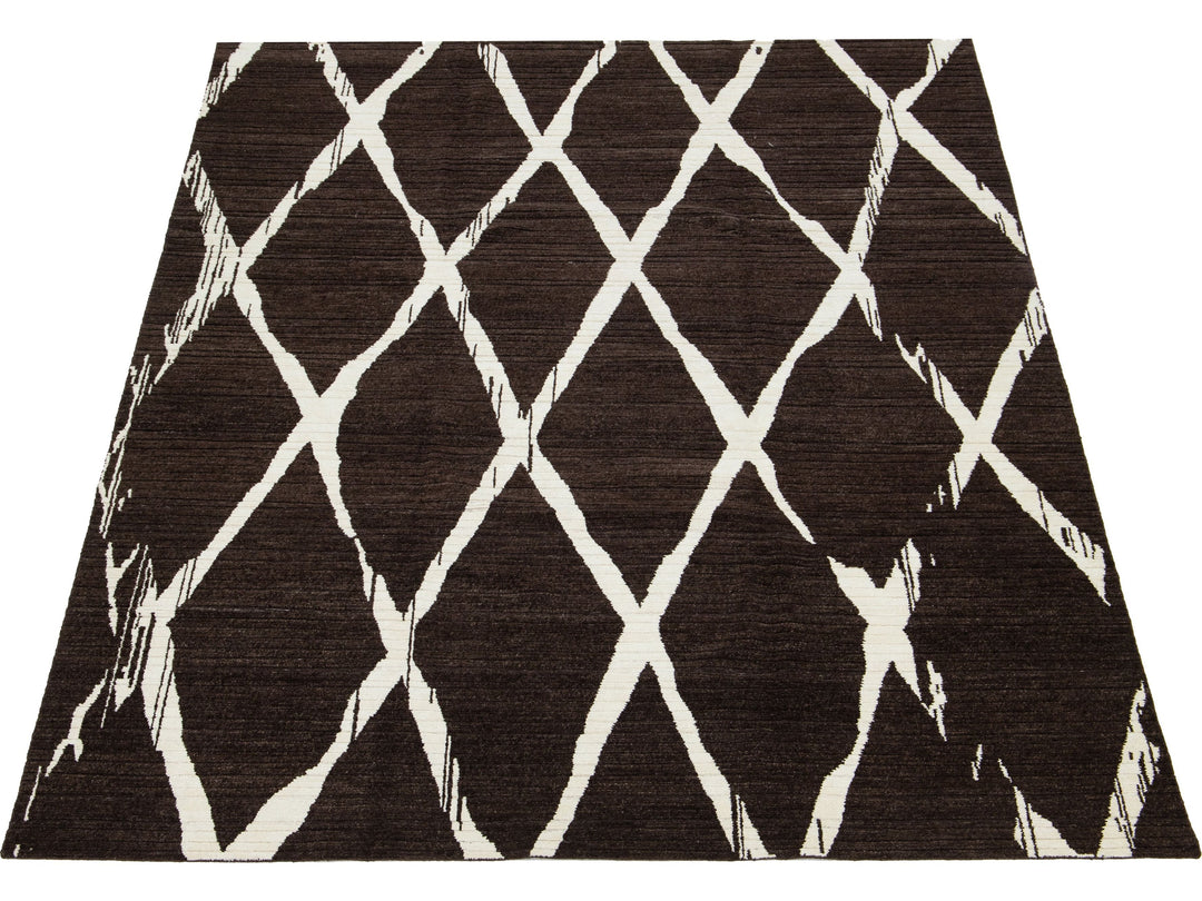 Modern Wool Rug 9 X 12