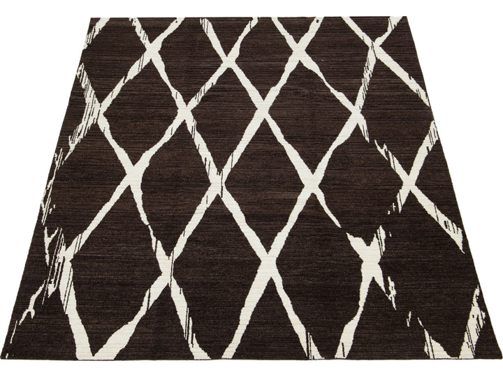 Modern Wool Rug 9 X 12
