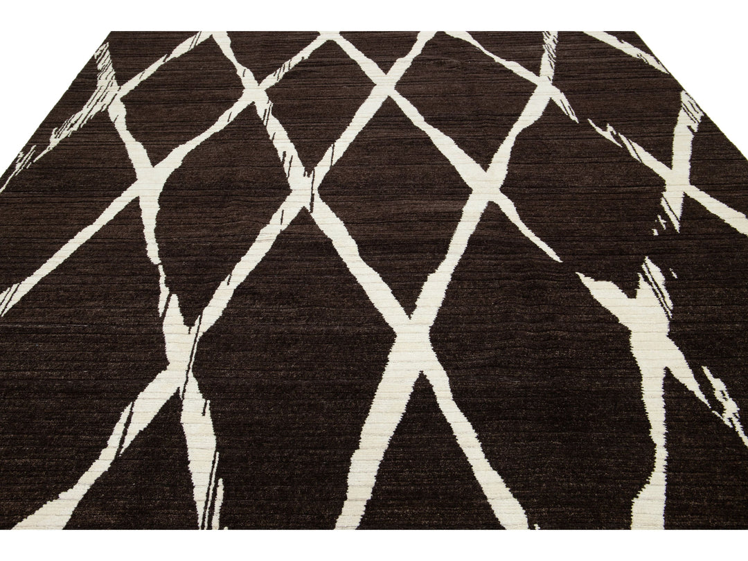 Modern Wool Rug 9 X 12