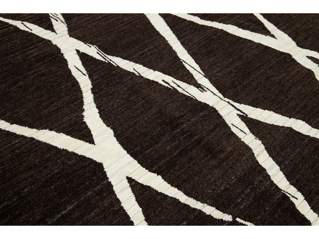 Modern Wool Rug 9 X 12