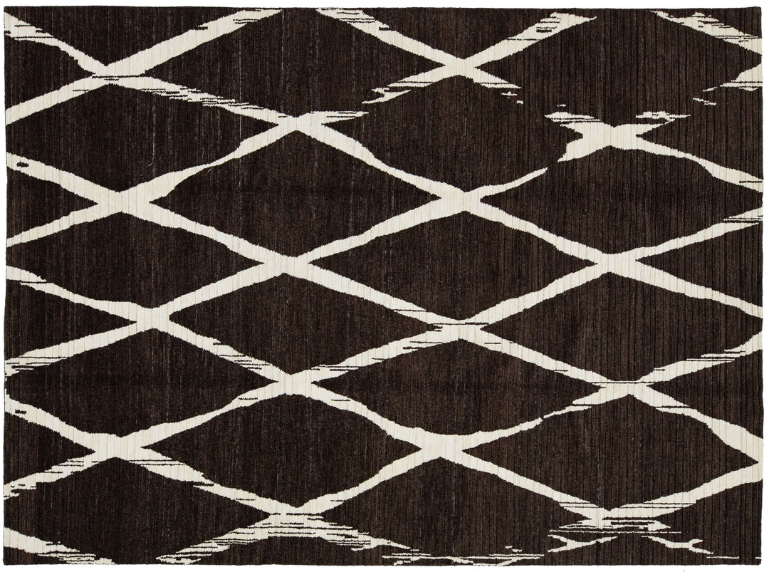 Modern Wool Rug 9 X 12