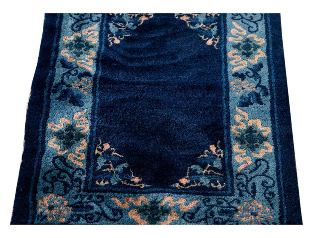 Antique Art Deco Chinese  Rug 2 X 3