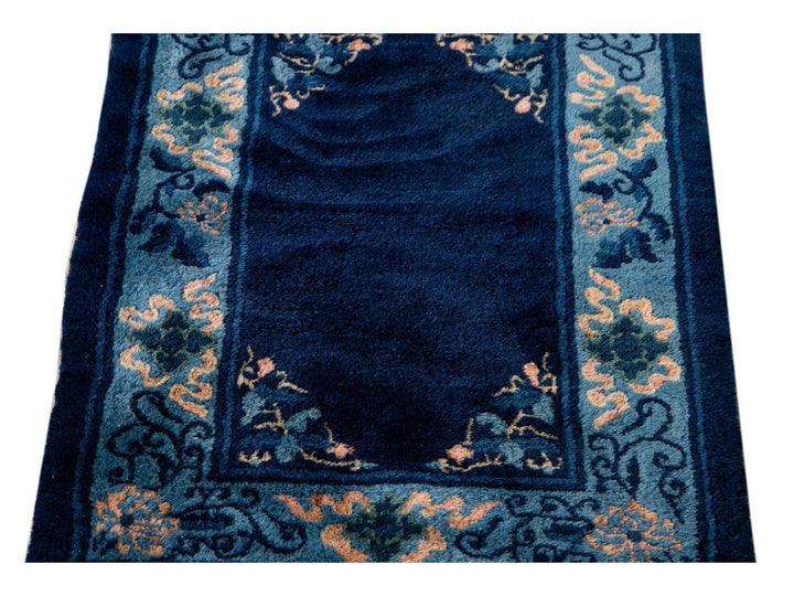 Antique Art Deco Chinese  Rug 2 X 3