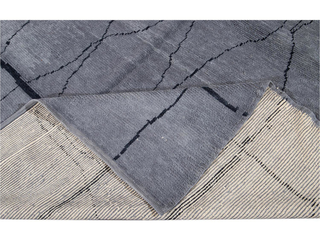 Modern Moroccan Style Wool Rug 8 X 13