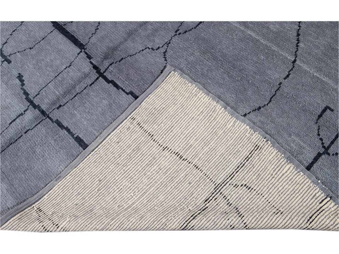 Modern Moroccan Style Wool Rug 8 X 13