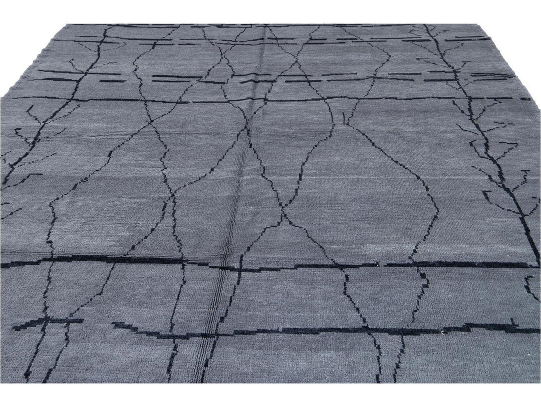 Modern Moroccan Style Wool Rug 8 X 13