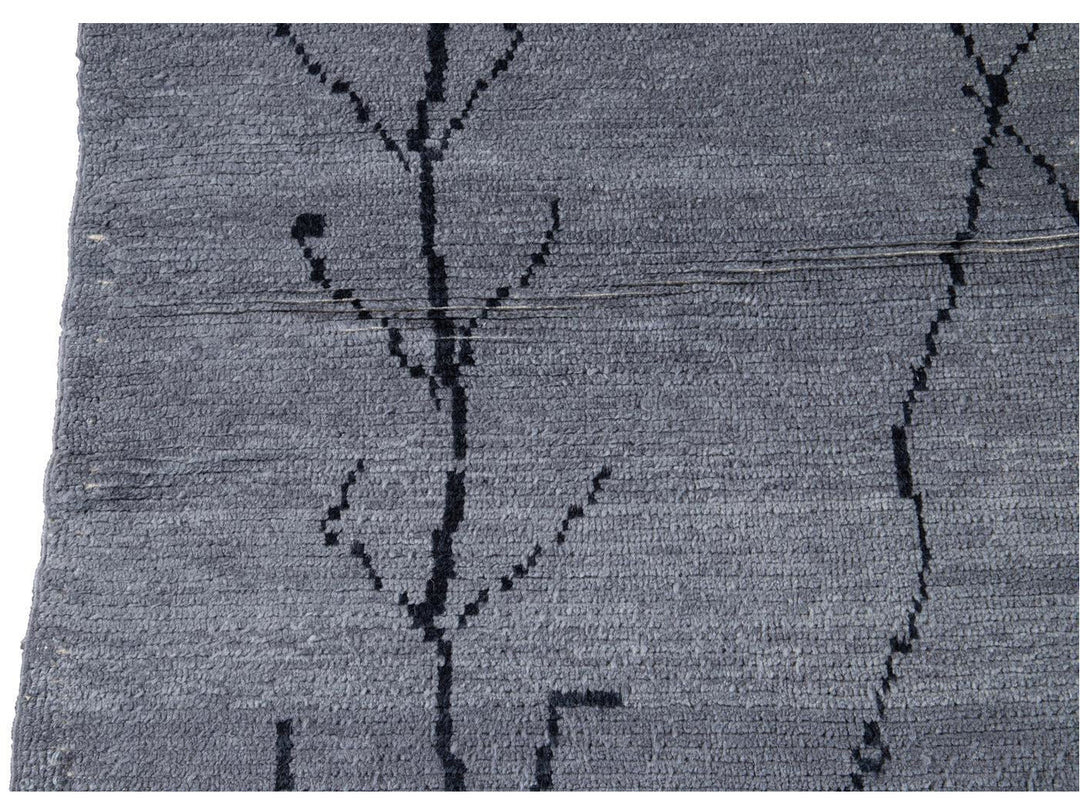 Modern Moroccan Style Wool Rug 8 X 13