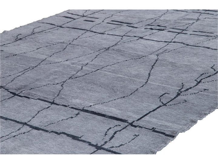 Modern Moroccan Style Wool Rug 8 X 13