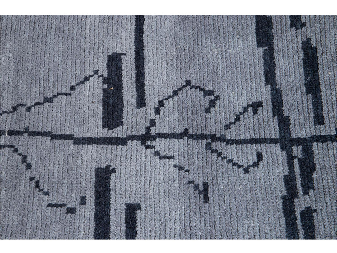 Modern Moroccan Style Wool Rug 8 X 13