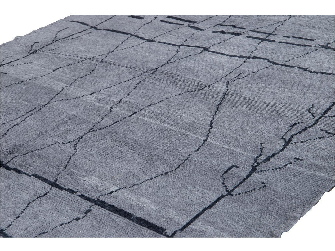 Modern Moroccan Style Wool Rug 8 X 13