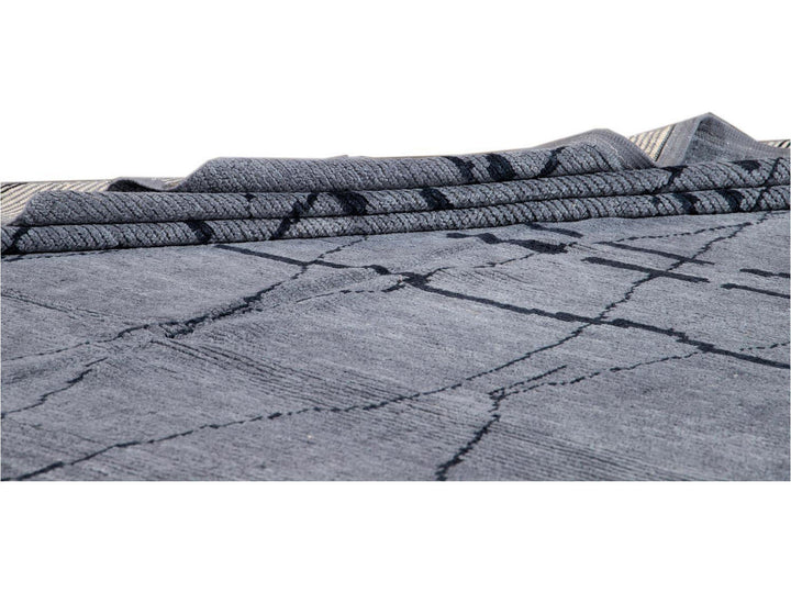 Modern Moroccan Style Wool Rug 8 X 13