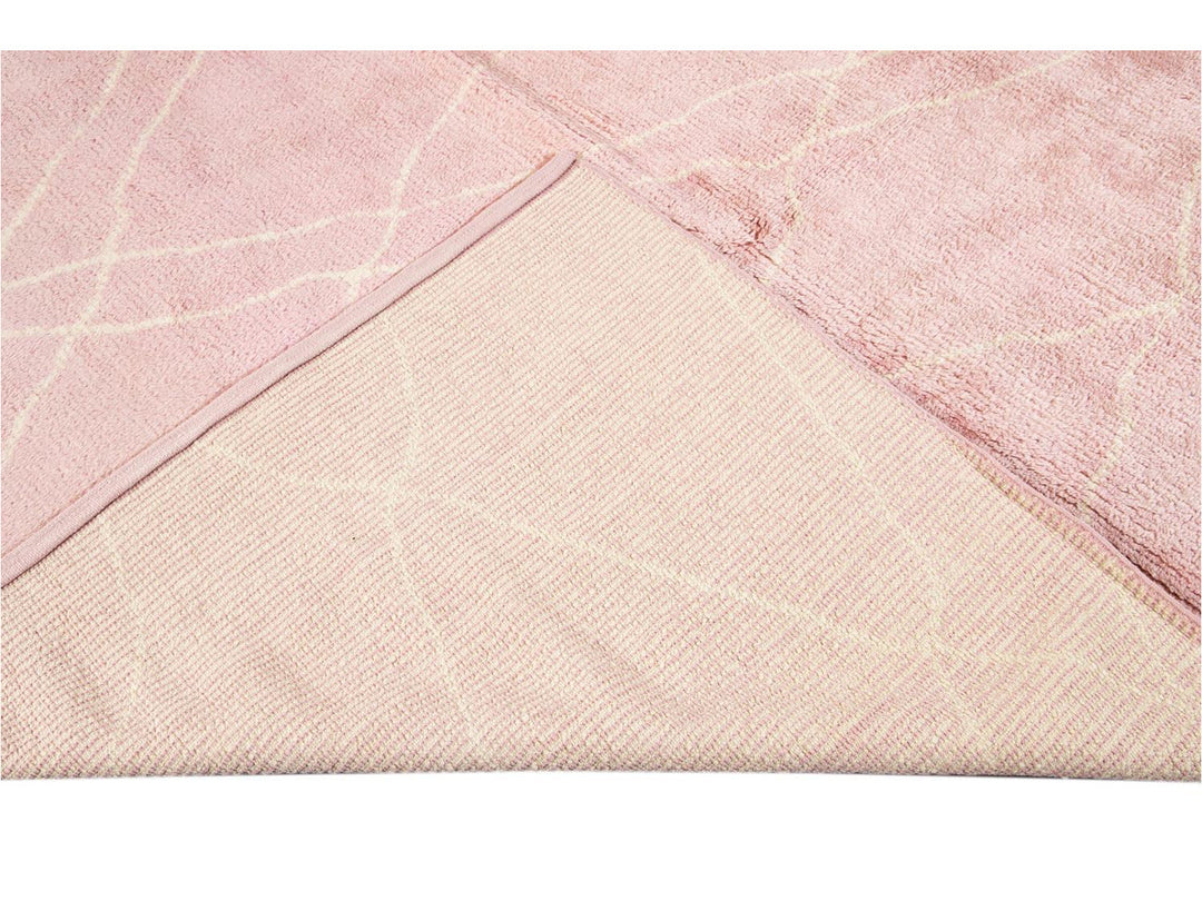 Modern Moroccan Style Wool Rug 10 X 14