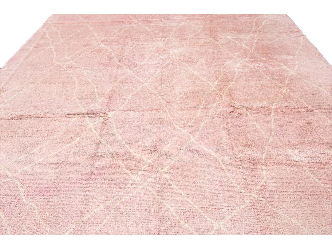 Modern Moroccan Style Wool Rug 10 X 14