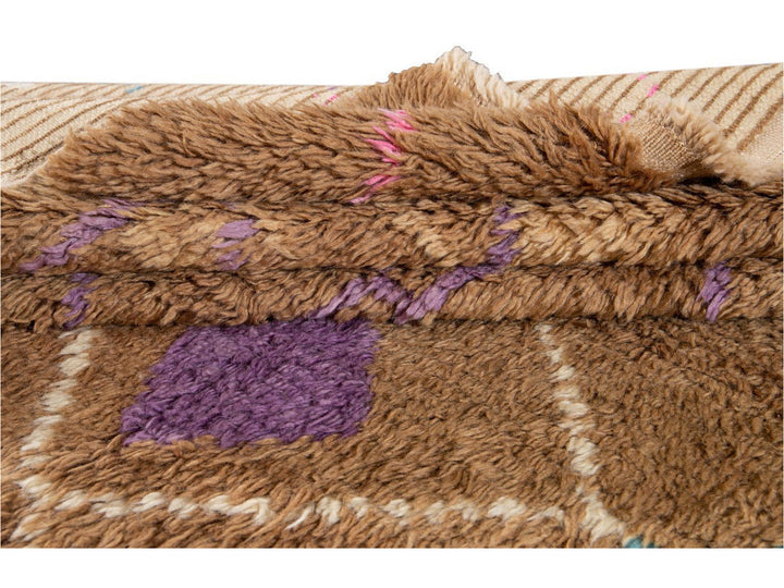 Modern Moroccan-Style Wool Rug 10 X 14