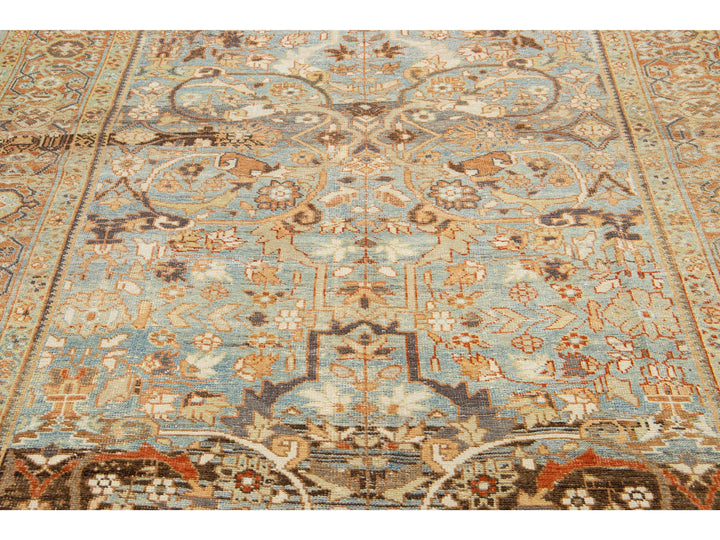 Vintage Mahal Wool Rug 7 X 18