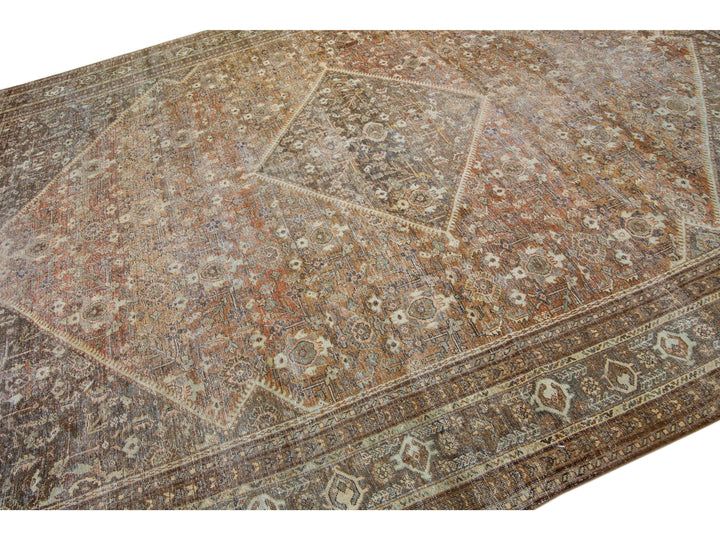 Antique Mahal Wool Rug 11 X 15