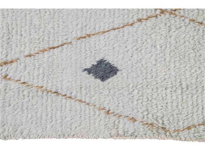 Modern Moroccan-Style Wool Rug 10 X 12