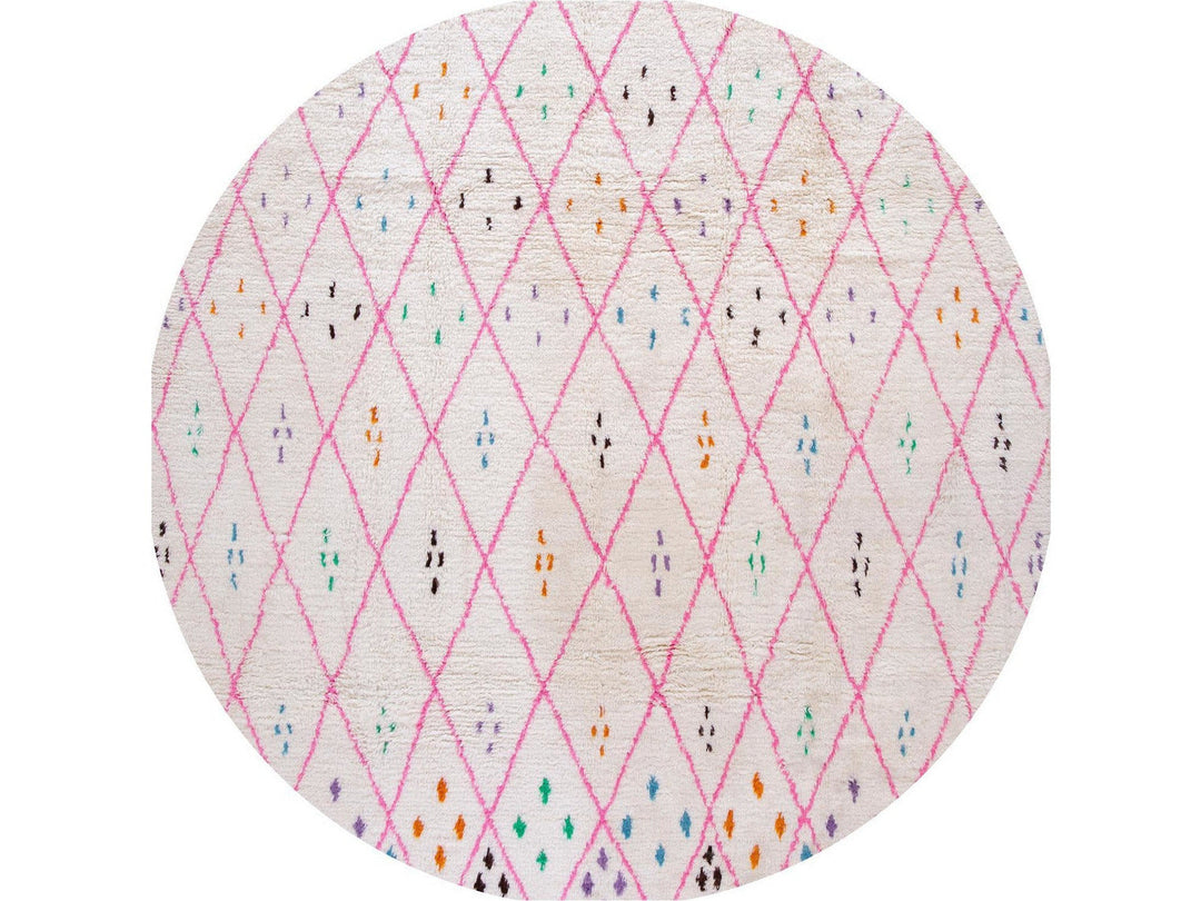 Modern Moroccan Style Wool Rug 10 X 13