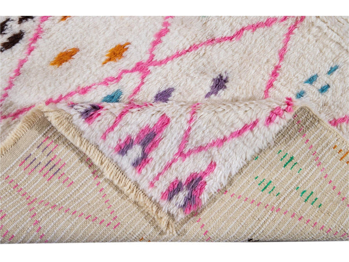 Modern Moroccan Style Wool Rug 10 X 13