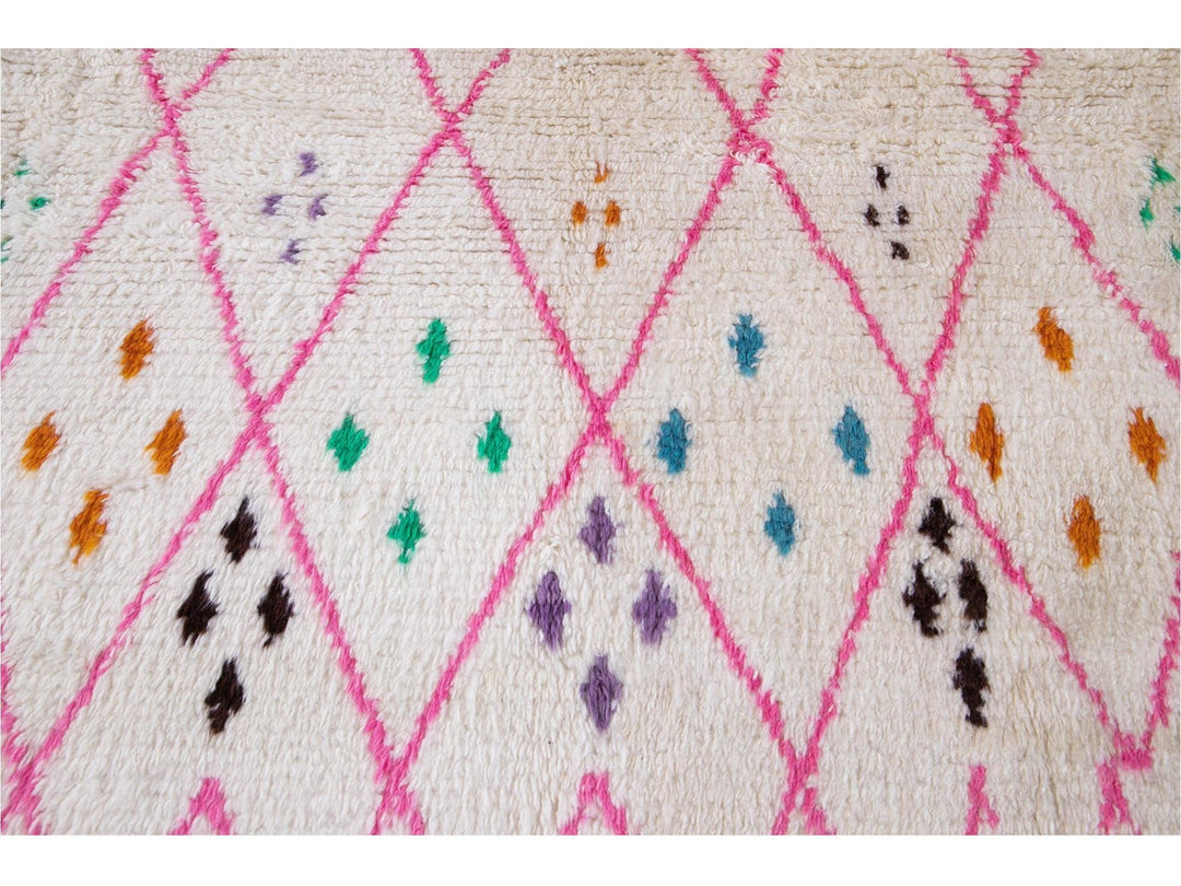 Modern Moroccan Style Wool Rug 10 X 13