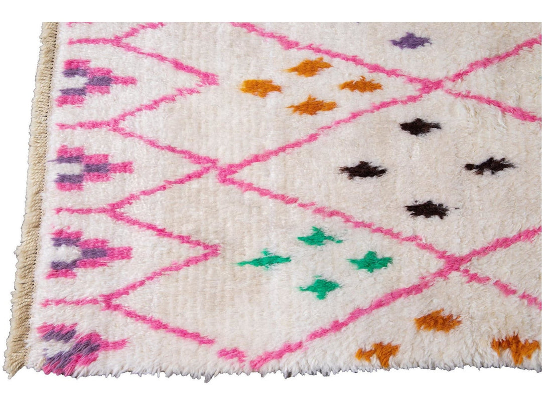 Modern Moroccan Style Wool Rug 10 X 13