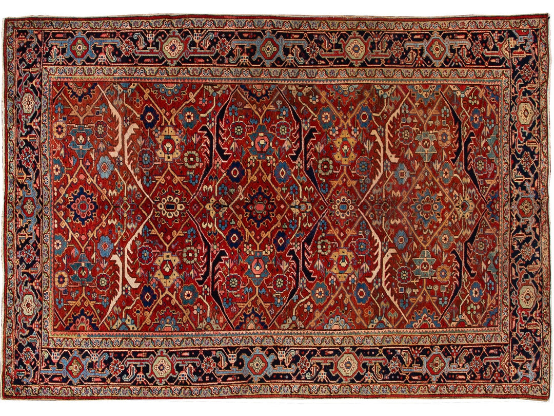 Antique Persian Serapi Wool Rug 8 x 11