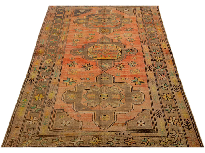 Antique Turkish Khotan Wool Rug 4 X 7