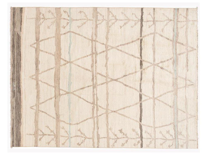 Modern Moroccan Style Wool Rug 9 X 12