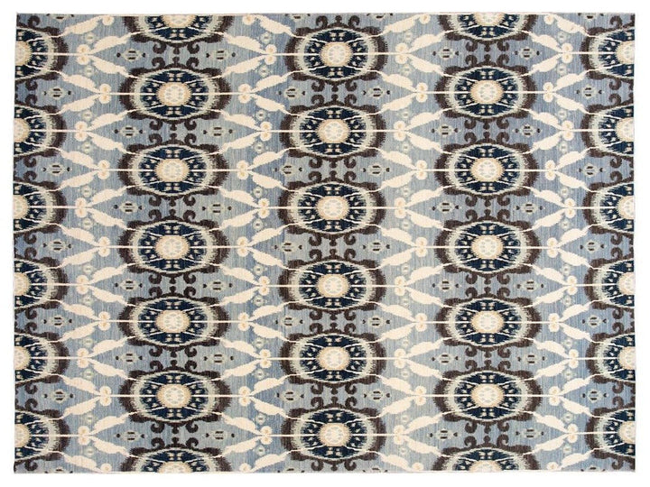 New Modern Transitional Wool Afghan Rug 11 X 13