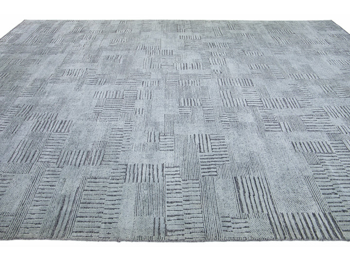 Modern Moroccan Wool Rug 10 X 14