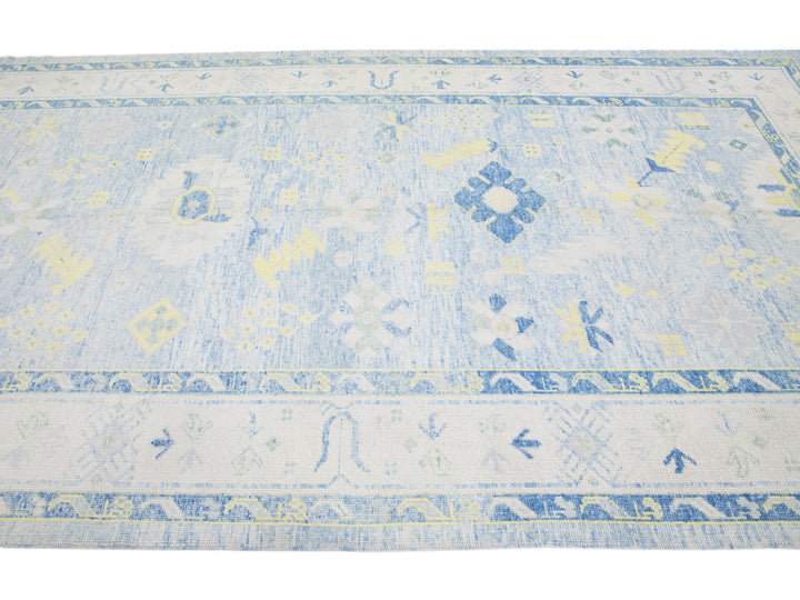 Modern Turkish Wool Rug 7 X 16
